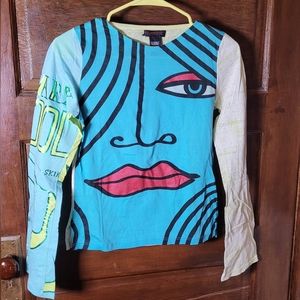 Custo Barcelona Graphic Long Sleeve Tee size 2